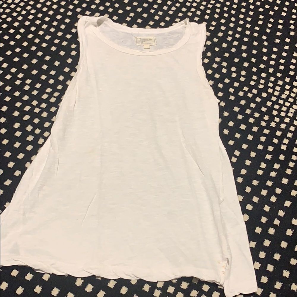 White flowy tank top